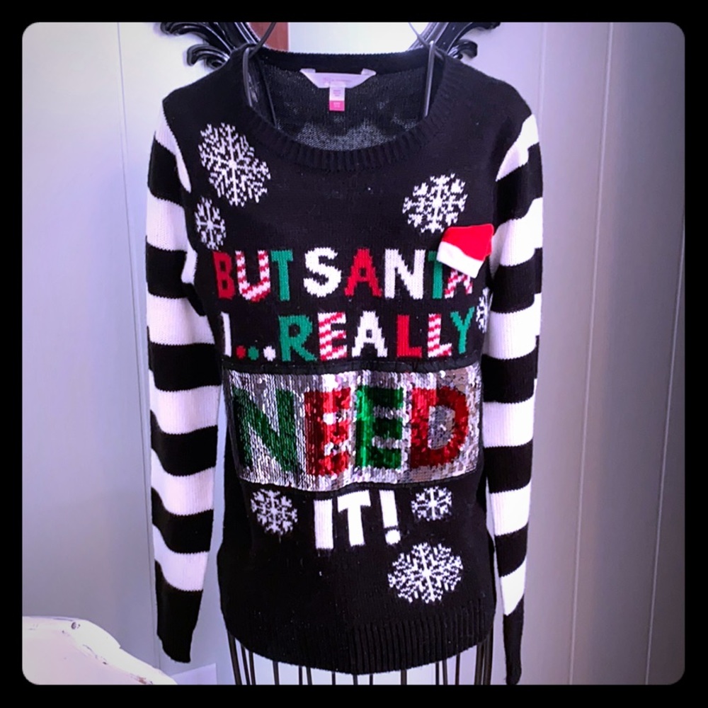 Sequin Christmas Sweater WANT/NEED ❤️💚🎅🏼